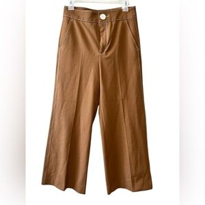 Stylish Tan Wide-Leg Pants